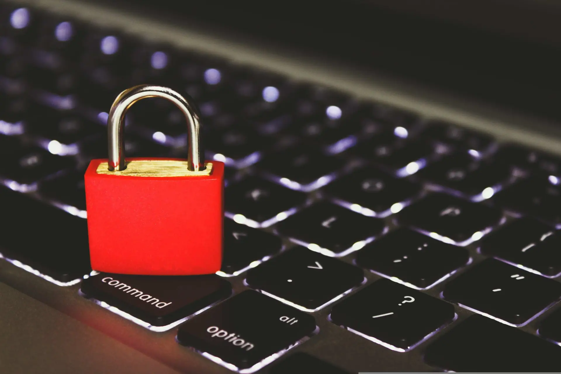 lock placed on keyboard